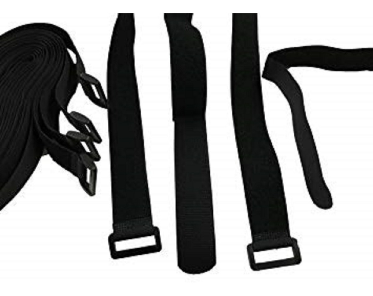 Amarras Con Velcro Negro