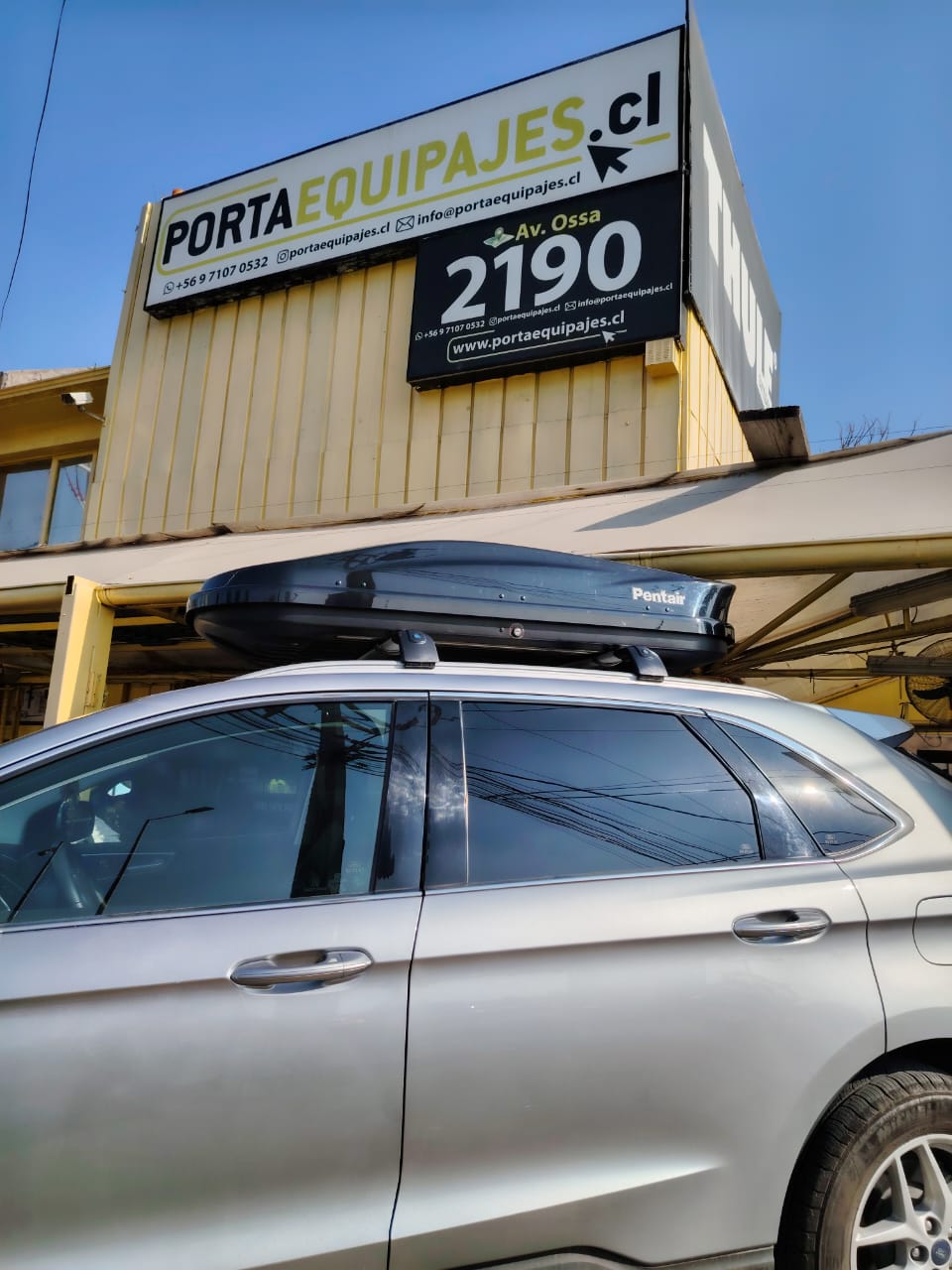 Barras Portaequipajes Aluminio Aerodinamicas Ford Edge Con Riel de Fabrica