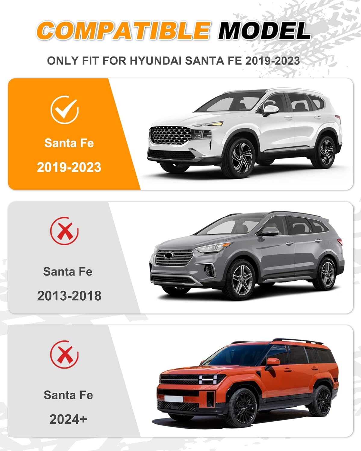 Barras Portaequipajes OEM Hyundai Santa Fe 2019-2023