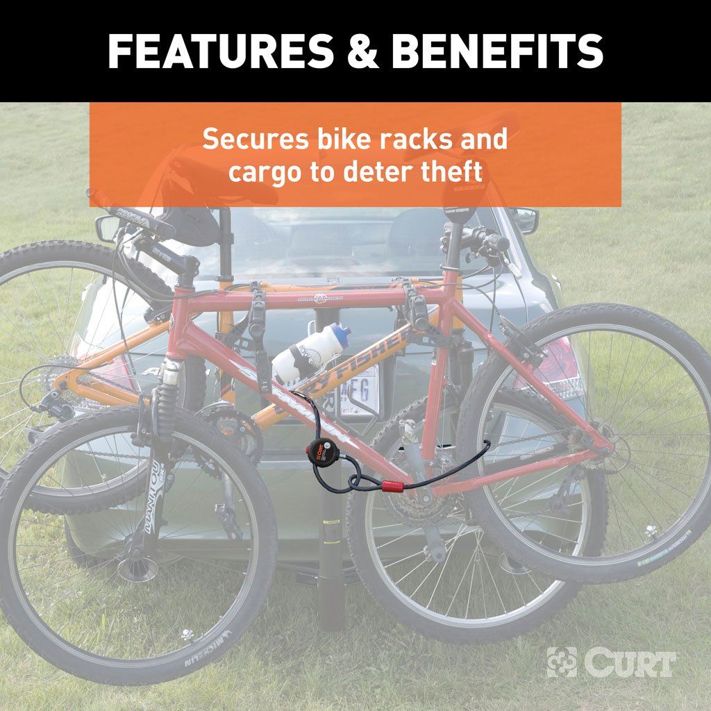 CABLE DE ACERO CON CANDADO CURT 23666