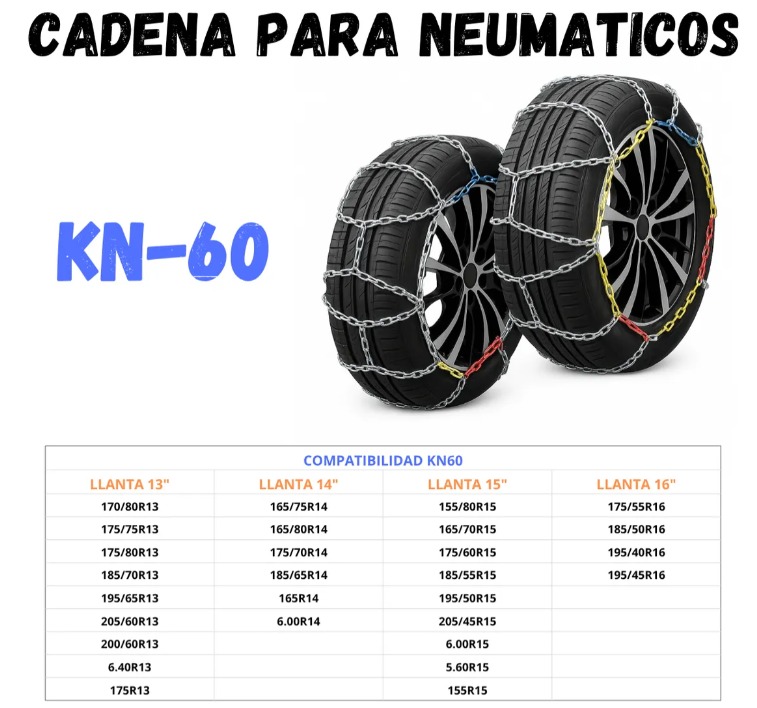 Cadenas para Nieve KN60 Weissenfels