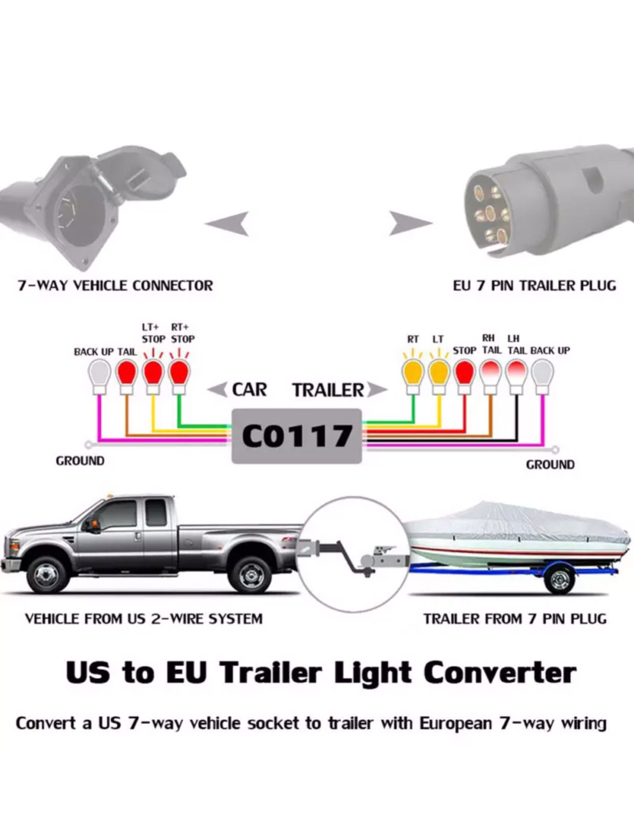 Enchufe Chicote Adaptador Con Central Sepadora De Luces