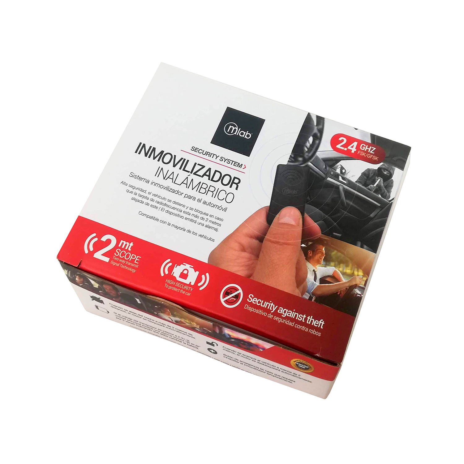 Inmovilizador con antiasalto Microlab 5433