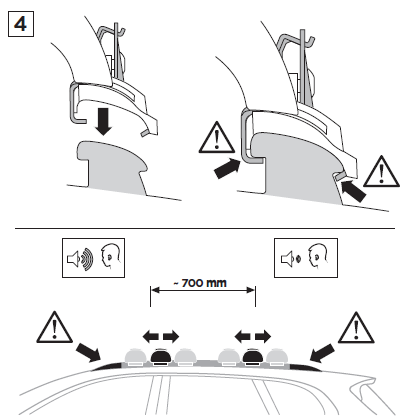 Kit de Barras de Techo Thule 4036 para Kia Carens 2014