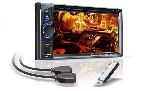 RADIO CLARION DOBLE DIN NX404